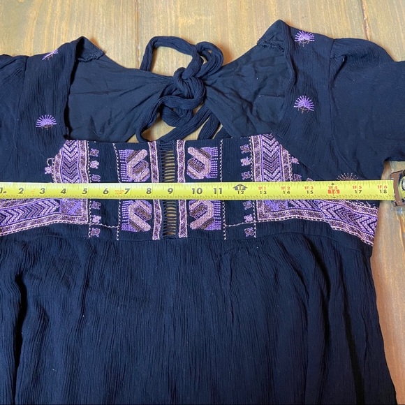 Free People Dress Rhiannon Embroidered Babydoll - Picture 10 of 11